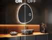 LED Badrumsspegel med oregelbunden form SF222 #3