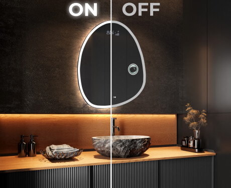 LED Badrumsspegel med oregelbunden form SF222 #3