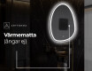 LED Badrumsspegel med oregelbunden form SF222 #9