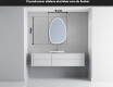 LED Badrumsspegel med oregelbunden form SF223 #5