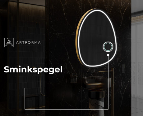 LED Badrumsspegel med oregelbunden form SF223 #6