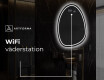 LED Badrumsspegel med oregelbunden form SF223 #9