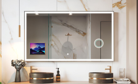 Smart LED badrumsspegel med Displine Apple L01 ram