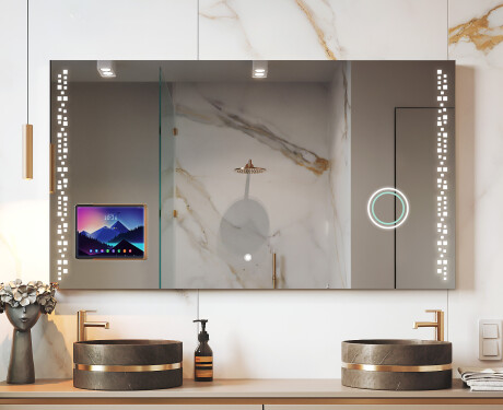 Modern LED Spegel med iPad Displine L38 Ram