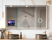 Rektangulär Smart LED Apple Spegel med Displine L49 Ram