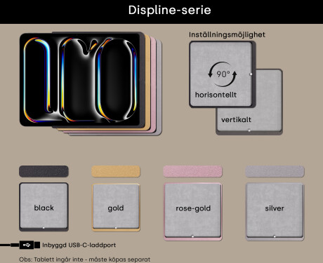 Rektangulär Smart LED Apple Spegel med Displine L77 Ram #2