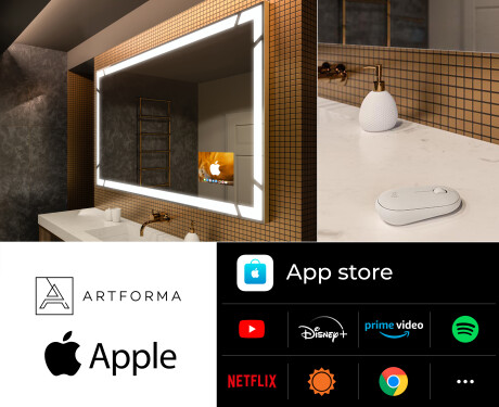 SMART Badrumsspegel med belysning LED L126 Apple #2