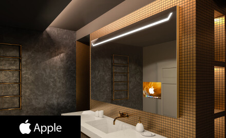 Badrumsspeglar SMART LED L128 Apple