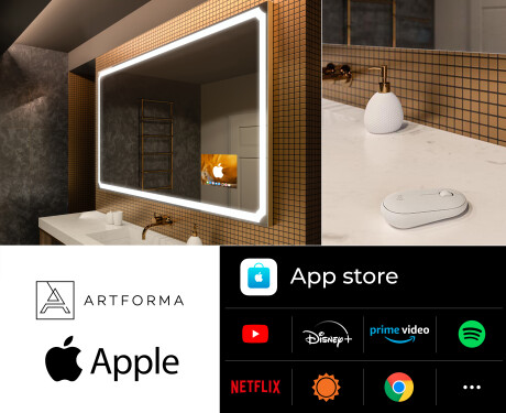 SMART Badrumsspegel med belysning LED L138 Apple #2