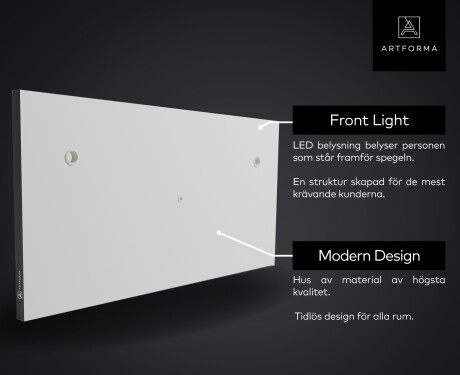 Smart Badrumsspegel med LED-belysning Spegel L01 Google-serien #5