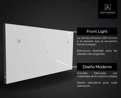 Smart Badrumsspegel med LED-belysning Spegel L01 Google-serien #11