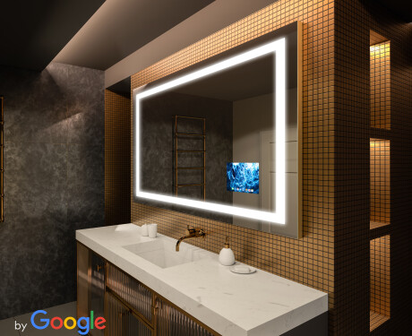 Smart Badrumsspegel med LED-belysning Spegel L15 Google-serien #1