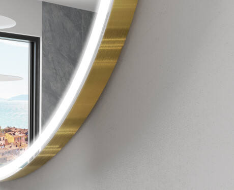 Oregelbunden spegel badrum LED SMART O222 Google #5