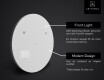 Rund spegel badrum LED SMART L153 Apple #2