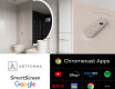 Halvcirkel spegel badrum LED SMART A222 Google #2
