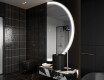 Halvcirkel spegel badrum LED SMART A222 Google #8