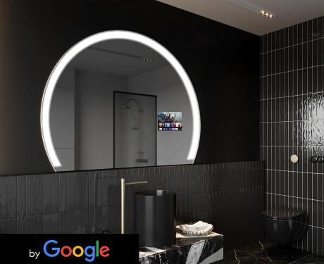 Halvcirkel spegel med belysning LED SMART W222 Google