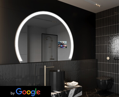 Halvcirkel spegel med belysning LED SMART W222 Google