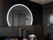 Halvcirkel spegel badrum LED SMART W223 Google