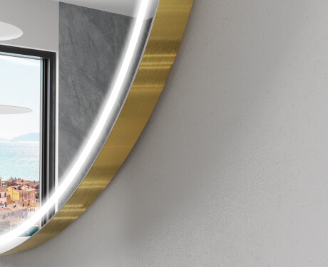 Halvcirkel spegel badrum LED SMART W223 Google #5