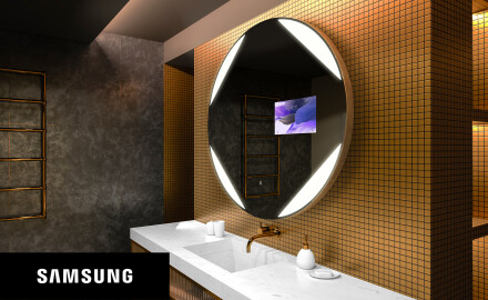 Rund spegel badrum LED SMART L114 Samsung