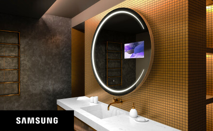 Rund spegel med belysning LED SMART L156 Samsung