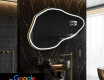Oregelbunden spegel med belysning LED SMART P223 Google