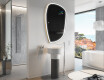 Oregelbunden spegel med belysning LED SMART I222 Google #9