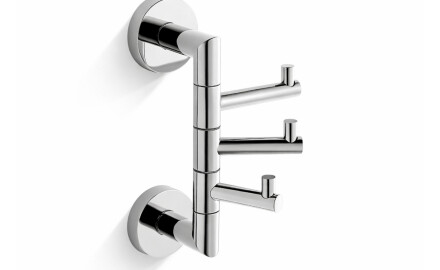 CLASSIC – Handdukskrok / trippel, rörlig / krom