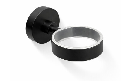 CLASSIC – Mugghållare 80.003/003.1, tvålkopp 80.004/004.1 / matt svart / * glas beställs separat