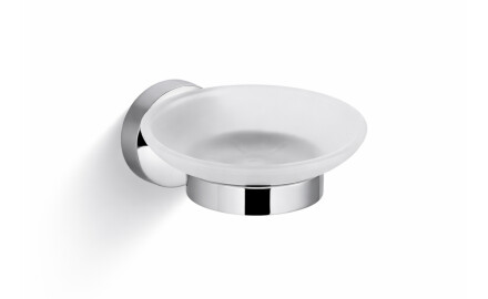 CLASSIC – Tvålskål / krom, matt glas