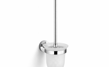 CLASSIC – Hängande toalettborste / matt glas / krom