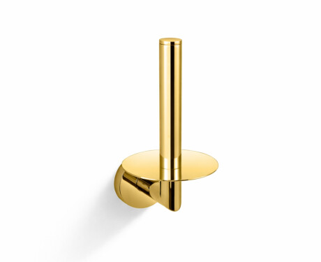 CLASSIC – Hållare med rosett för en extra rulle toalettpapper / glänsande guld
