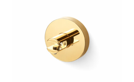 CLASSIC – Hyllfäste med rosett för glashyllor 07.80160/50/40/30 – 2 st. / glänsande guld