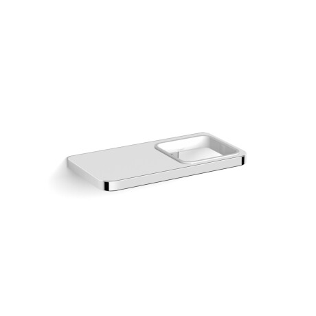 NEXT – Enkelhylla med hyllplan / * glas beställs separat / krom #1