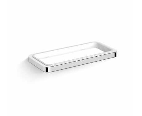 NEXT – Dubbelhållare, för montering på bänkskiva / * glas beställs separat / krom