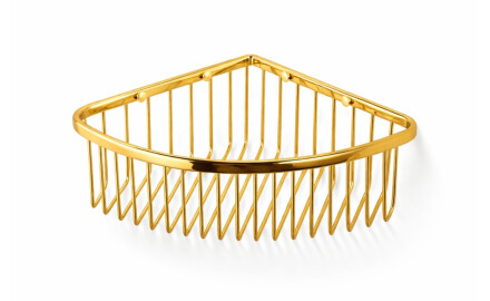 Hörnkorg 20x20x9 / glansigt guld