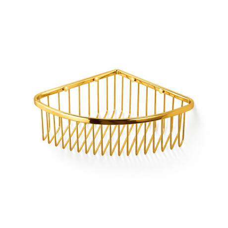 Hörnkorg 20x20x9 / glansigt guld #1