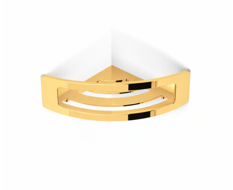 Korg – hörnhylla 16x16x8 / glansigt guld