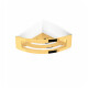 Korg – hörnhylla 16x16x8 / glansigt guld #1