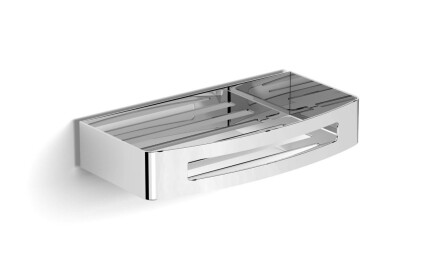 Korg 22x12x4 / Lift & Clean™-fäste / polerat stål