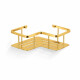 Korg – hörnhylla 20x20x7 / glansigt guld #1