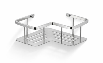 Korg – hörnhylla 20x20x7 / polerad stål