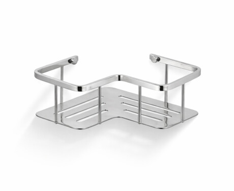 Korg – hörnhylla 20x20x7 / polerad stål