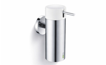 Dispenser för flytande tvål 0,15 l / polerat stål / vit pump + polerat stål