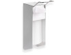 Desinfektionsmedelsdispenser 0,5 l med armbågsknapp / Matt aluminium