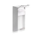 Desinfektionsmedelsdispenser 0,5 l med armbågsknapp / Matt aluminium #1