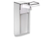 Desinfektionsmedelsdispenser 1,0 l med armbågsknapp / Matt aluminium