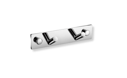 List – 2 sneda handdukskrokar / krom