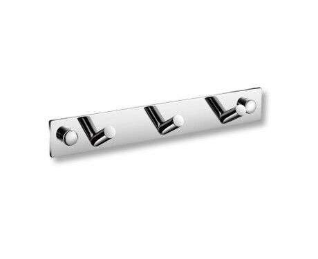 List – 3 sneda handdukskrokar / krom